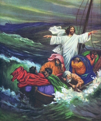 Jesus calms the storm
